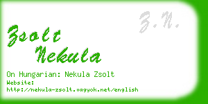 zsolt nekula business card